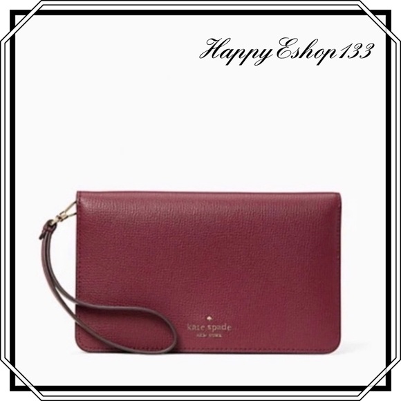 ♠️ kate spade ♠️ Darcy Medium Clutch Wallet Wristlet, Blackberry Preserve